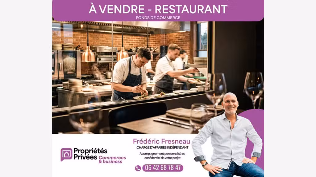 Vente restaurant de charme 75 couverts à Riantec
