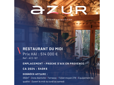 Vente Restaurant au Tholonet