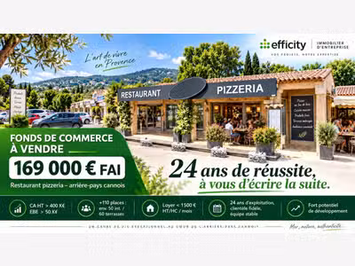 Vente restaurant dans l'Arrière-Pays Cannois