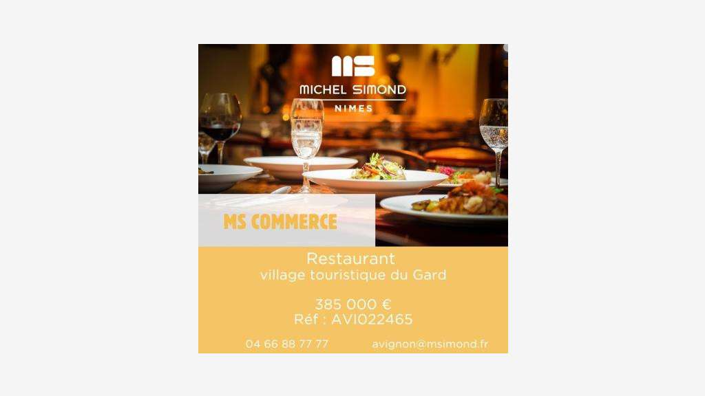 CESSION RESTAURANT VILLAGE TOURISTIQUE GARD