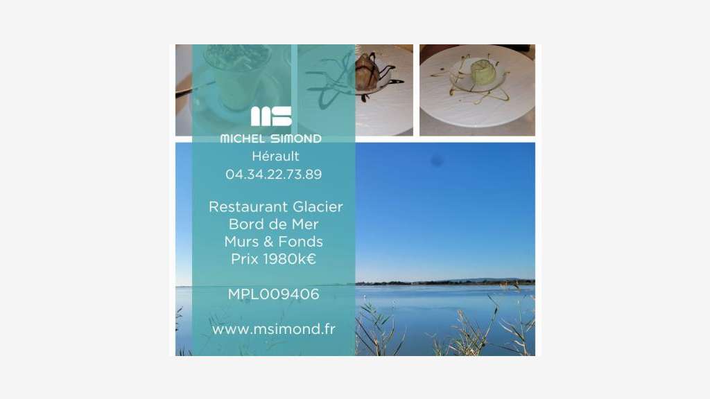 Cède restaurant glacier vente à emporter Hérault