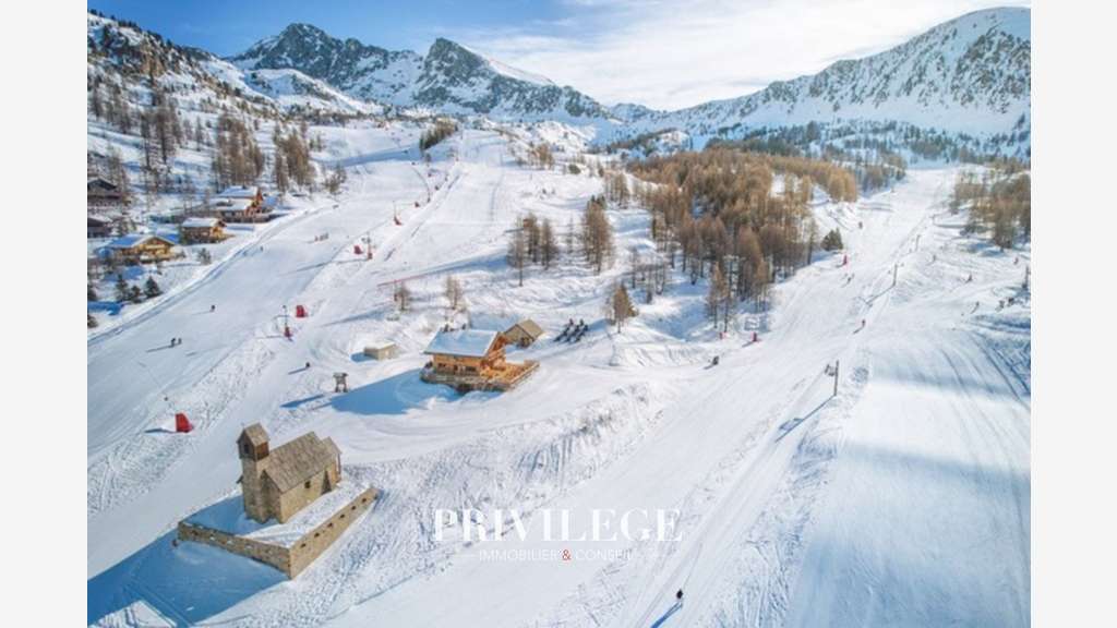 Isola 2000-Chalet skis aux pieds-Murs & Fonds