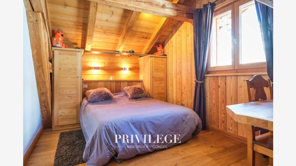 Isola 2000-Chalet skis aux pieds-Murs & Fonds