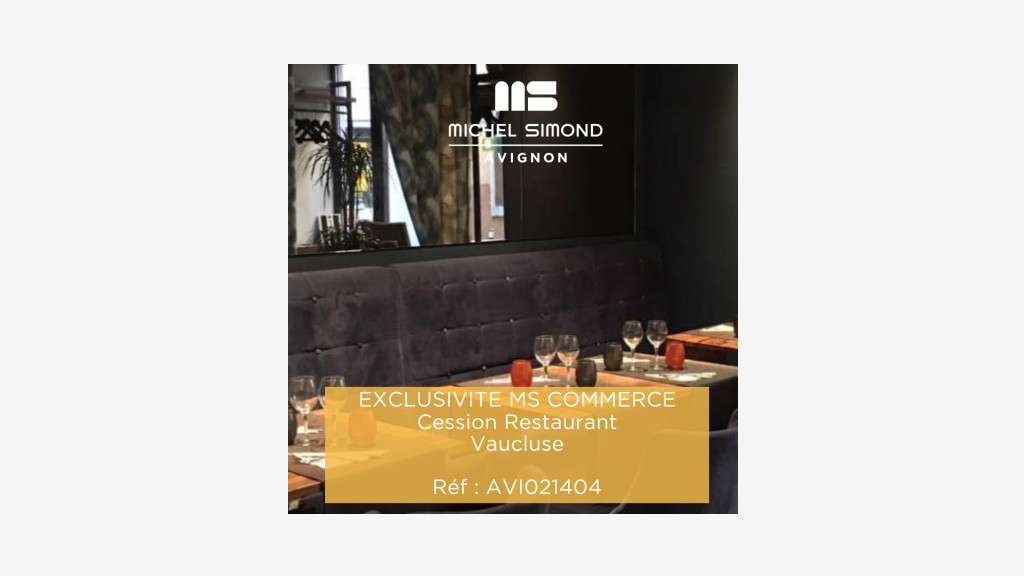 Vente restaurant terrasse à l'Isle-sur-la-Sorgue