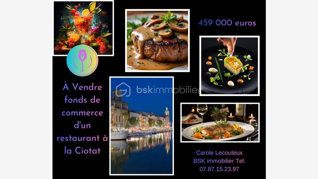 A vendre restaurant bar glacier à la Ciotat