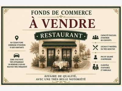 Vente restaurant 80 couverts à La Roche-sur-Yon