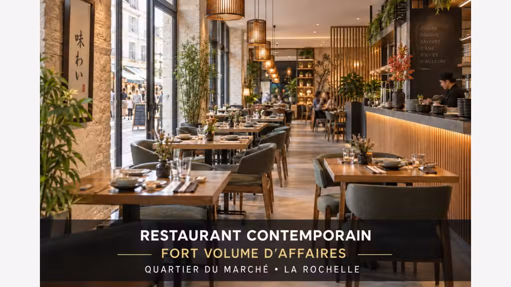 Restaurant à vendre au coeur de La Rochelle (17)