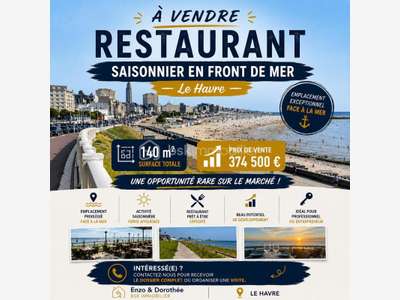 Vente restaurant emplacement premium au Havre