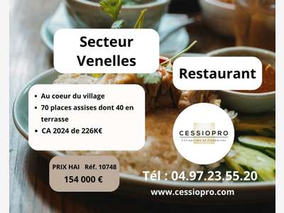 Vente restaurant secteur Venelles ca 226 k€