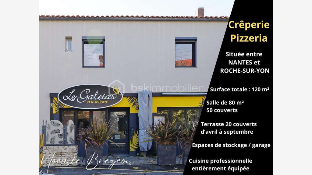 À vendre fonds de restaurant à Montaigu-Vendée
