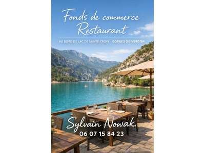 Vente Restaurant aux Salles-sur-Verdon