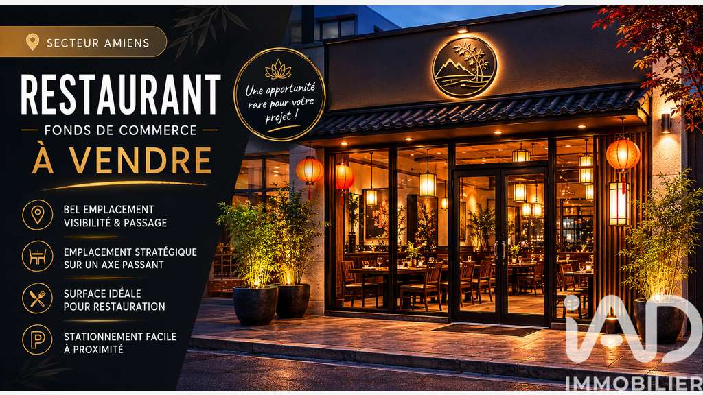 Vente restaurant proche accès rocade à Longueau