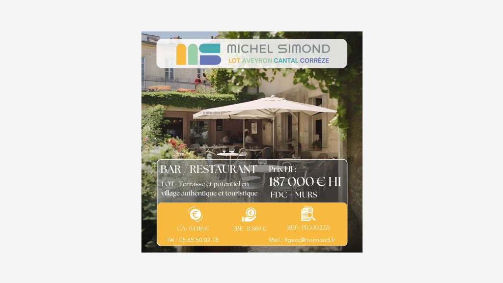AV restaurant bar lic IV village touristique Lot