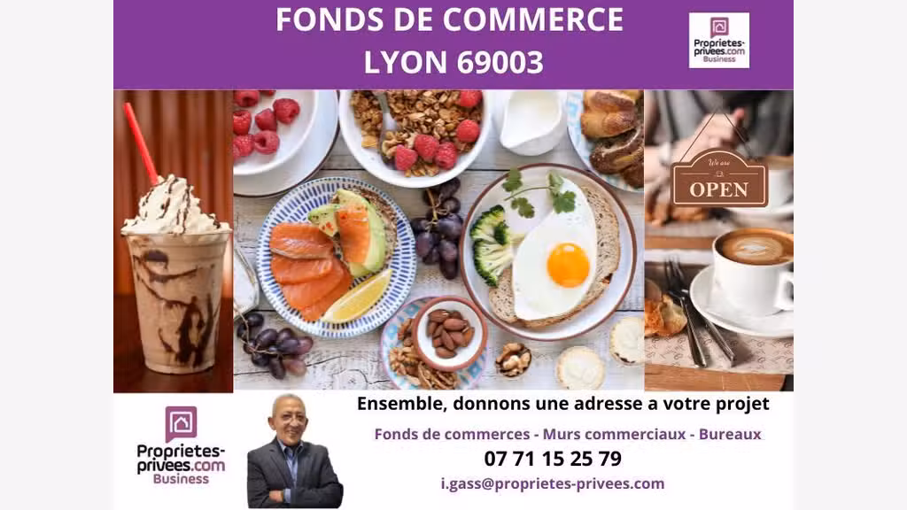 AV FDC restaurant 160m² Lyon 3e Saxe Gambetta
