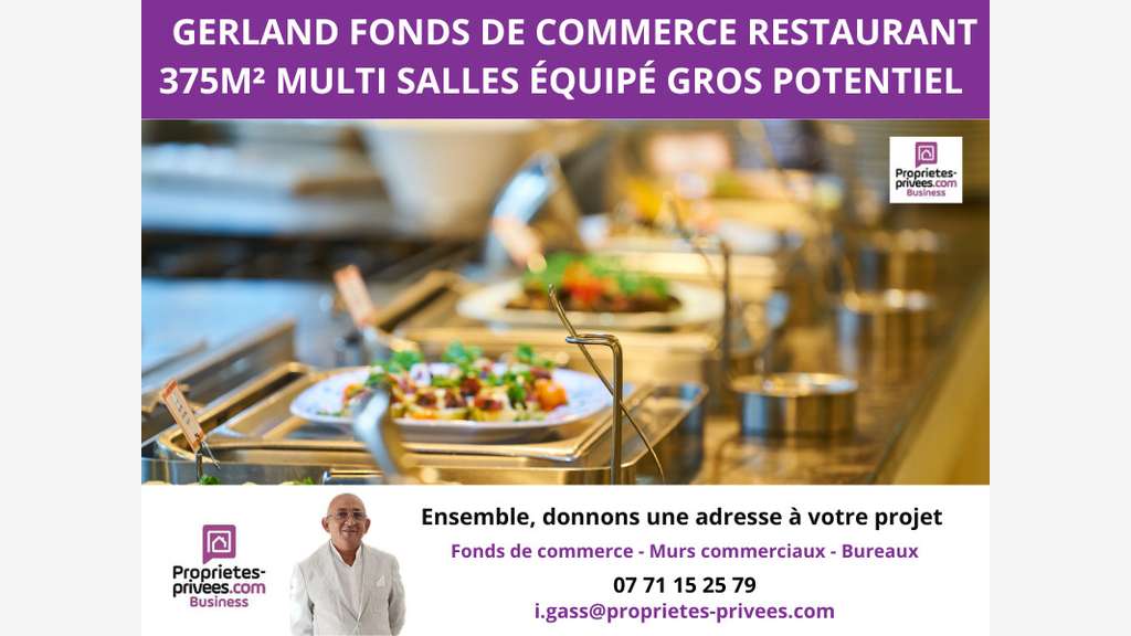 Vente restaurant de 375m² à Lyon 69007 Gerland