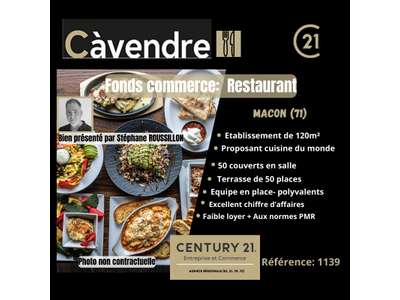 Vente Restaurant à Mâcon
