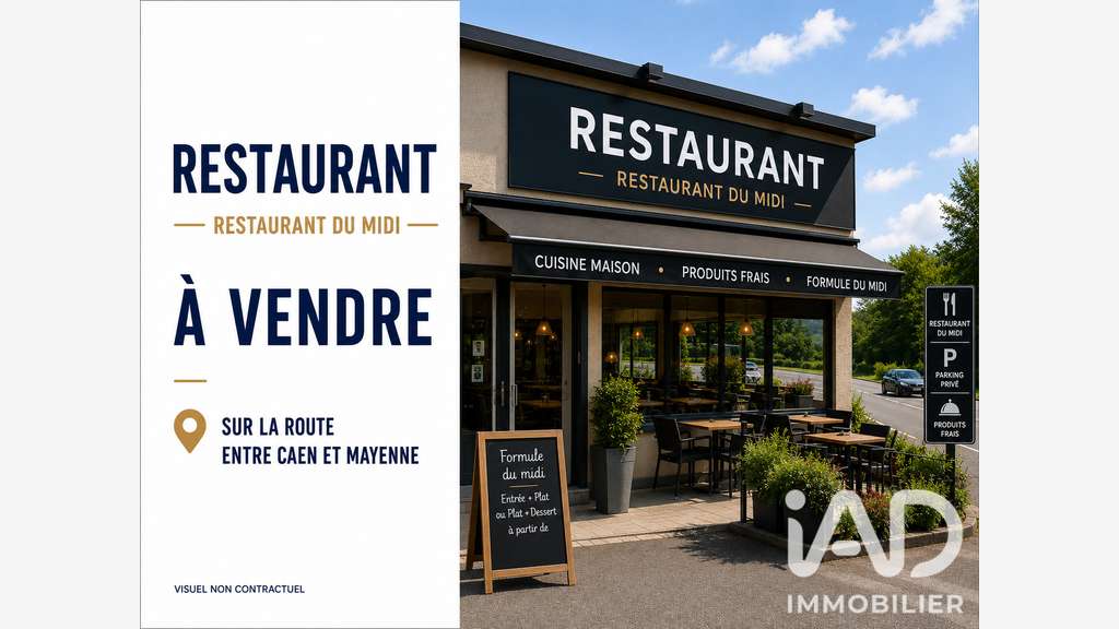 Vente restaurant sur un axe fréquenté à Mayenne