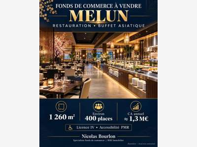 MELUN CENTRE-VILLE -- RESTAURANT DE 1 260 M² --