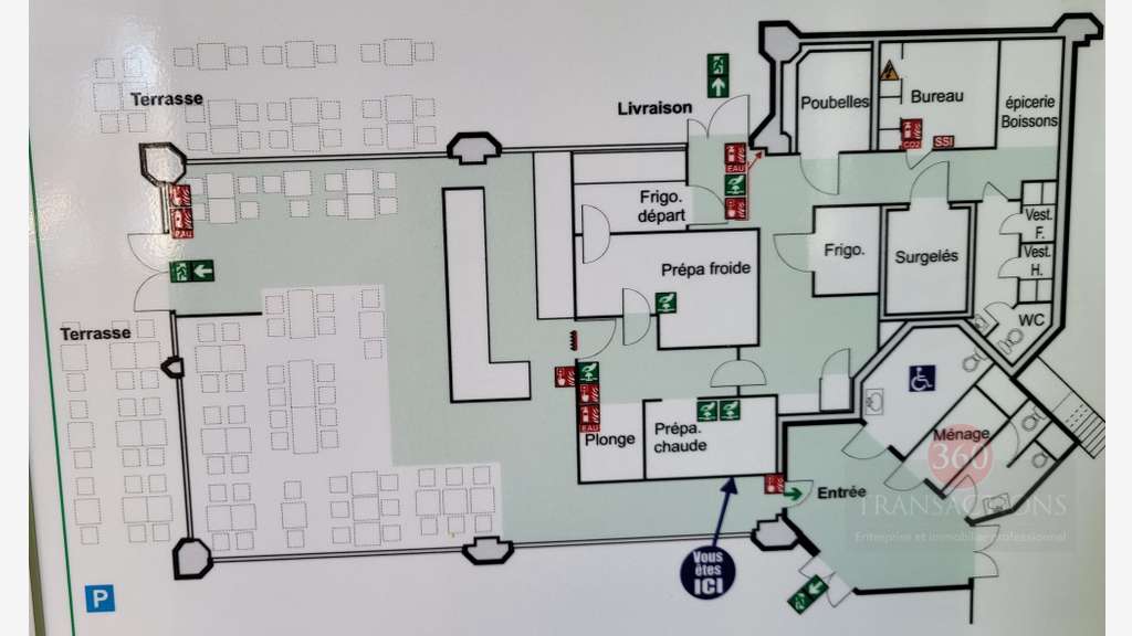 Vente restaurant 190m² en zone bureaux à Mérignac