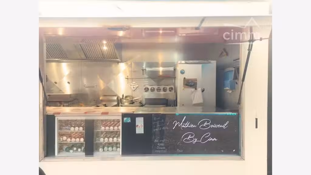 Vente FDC food truck burger clé en main à Lascaux