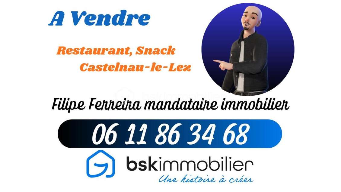 AV FDC restaurant snack 40m² à Castelnau-Le-Lez