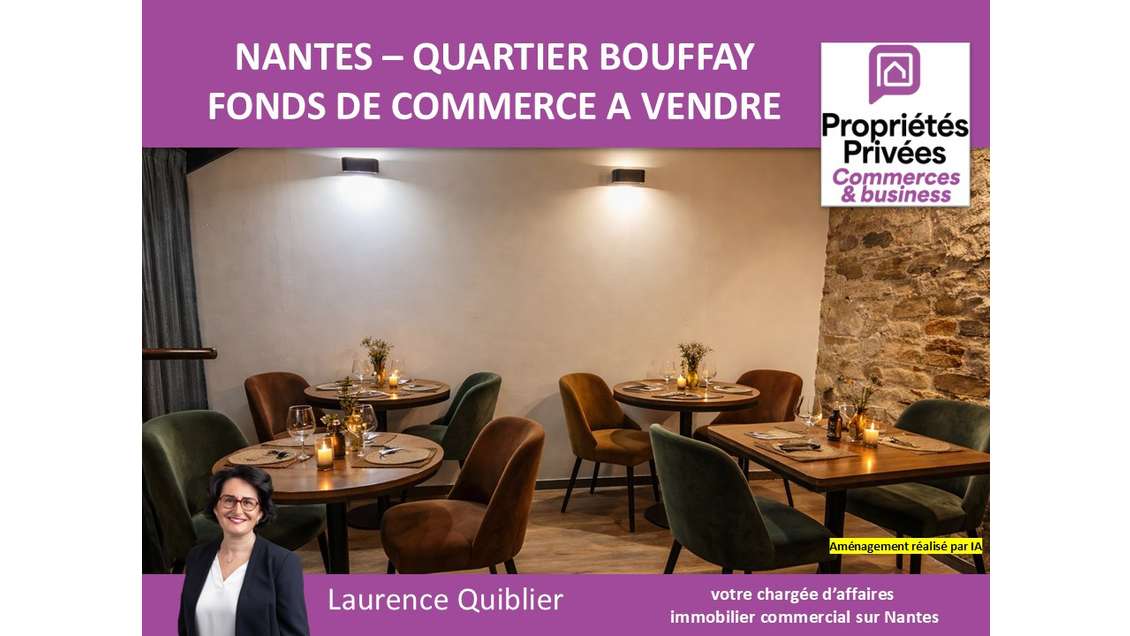 Cède restaurant 30 couverts à Nantes Bouffay 44000