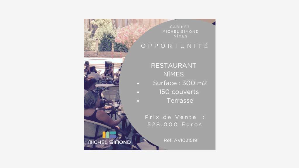 Vente restaurant 150 cvts terrasse dans le Gard