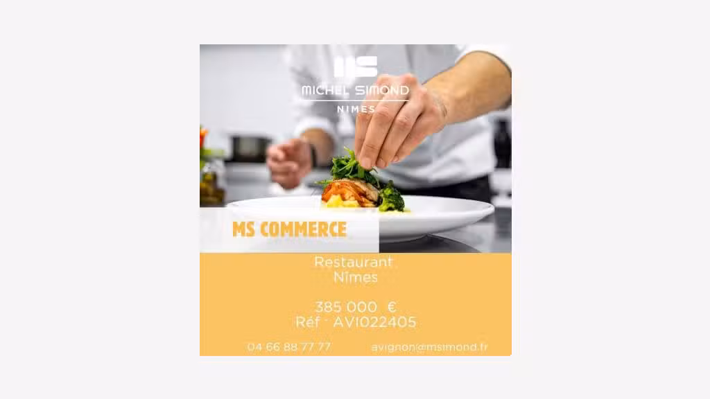 Vente restaurant en centre-ville de Nîmes