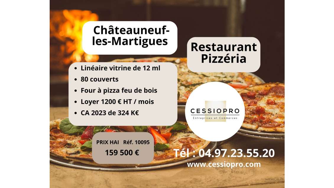 Cède restaurant pizzeria Châteauneuf les Martigues