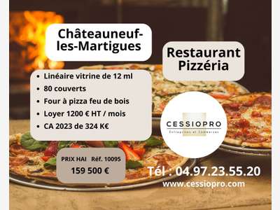 Cède restaurant pizzeria Châteauneuf les Martigues