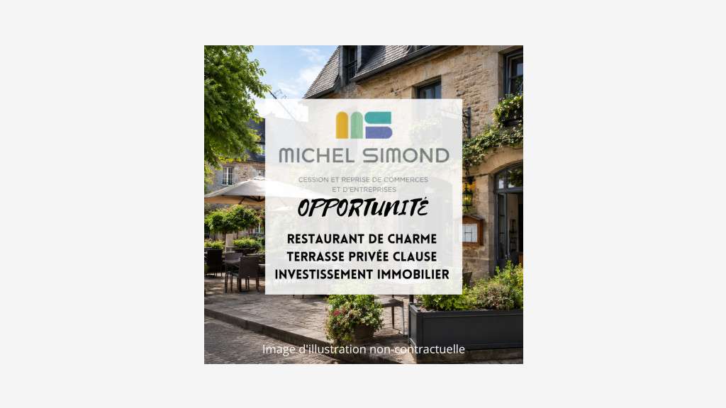 Vente restaurant de charme avec logement à Quimper