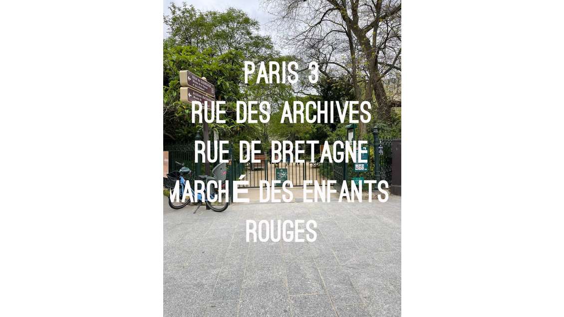 AV FDC restauration rapide rue des Archives 75003