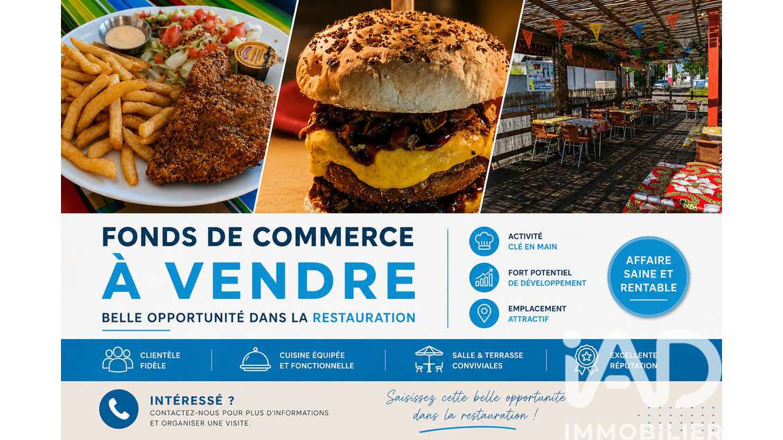 Vente restaurant avec terrasse à Rieux-Minervois