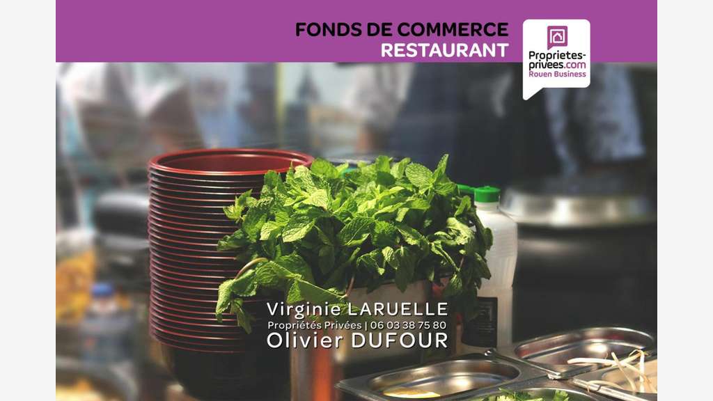 Vente restaurant rue passante Rouen hôtel de ville