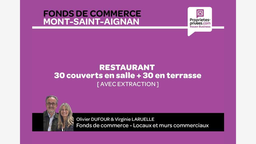 Vente restaurant à Rouen Nord Mont-Saint-Aignan