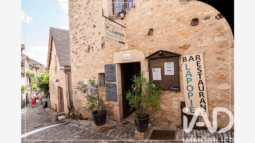 Vente restaurant bar lic IV à Saint-Cirq-Lapopie