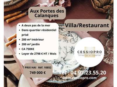 Vente Restaurant à Saint-Cyr-sur-Mer