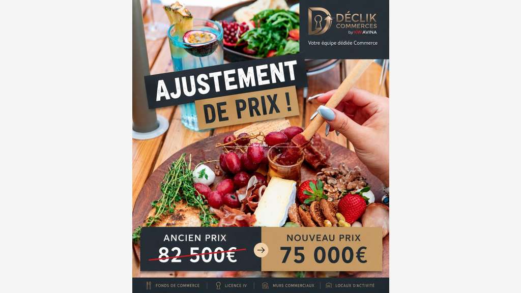 Prix ajusté — FDC restauration type tapas à Lille