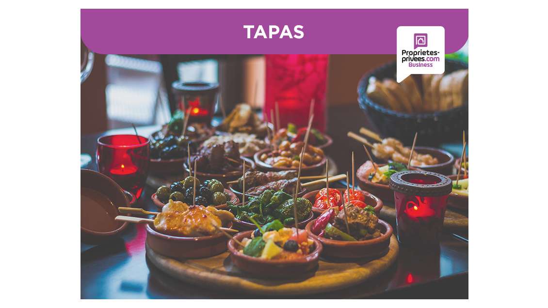 Vente restaurant tapas 50 couverts à Toulouse
