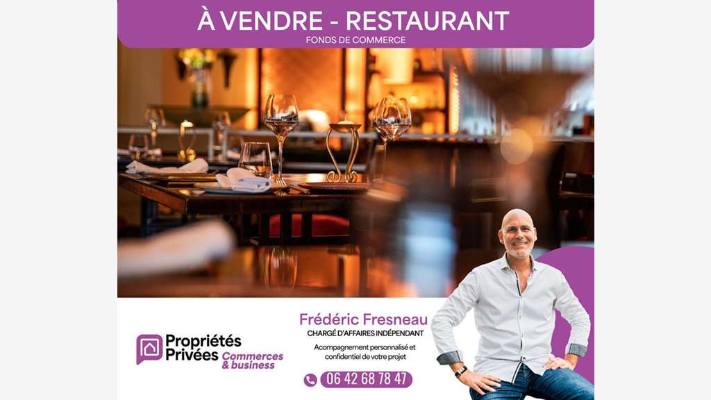 Vente restaurant 40 couverts à Vannes centre