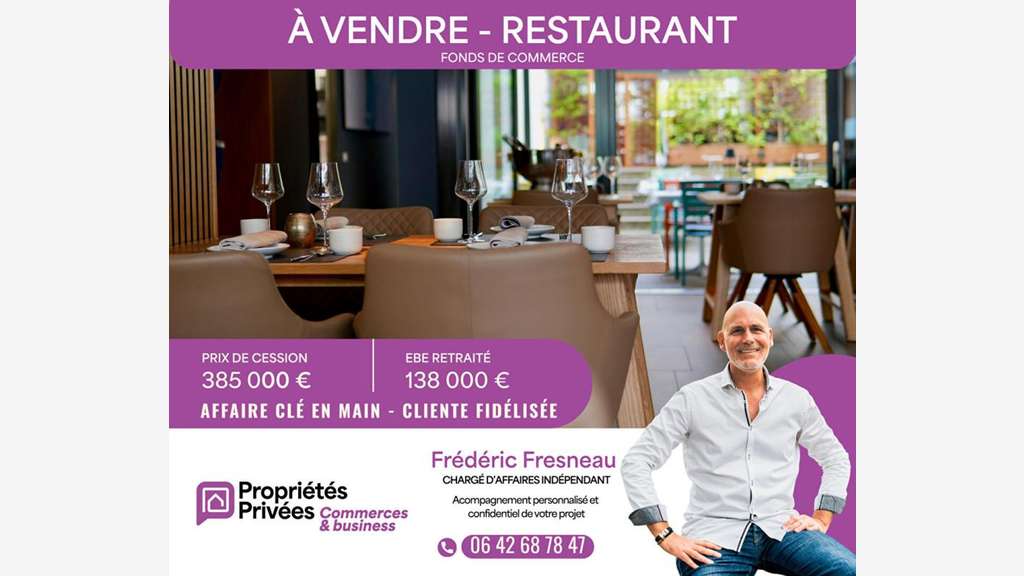 AV restaurant 200 couverts logement Morbihan