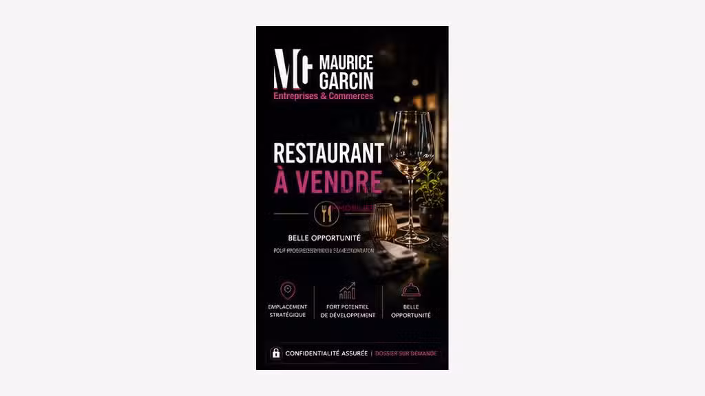 Vente restaurant 69.44m² en centre ville Cavaillon