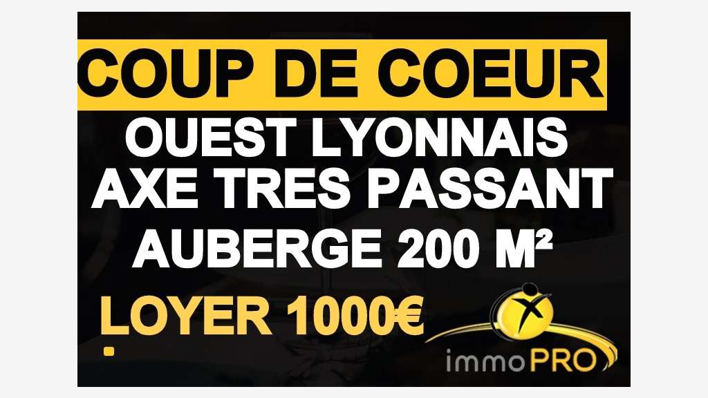 A vendre superbe restaurant de 200m² à Vaugneray