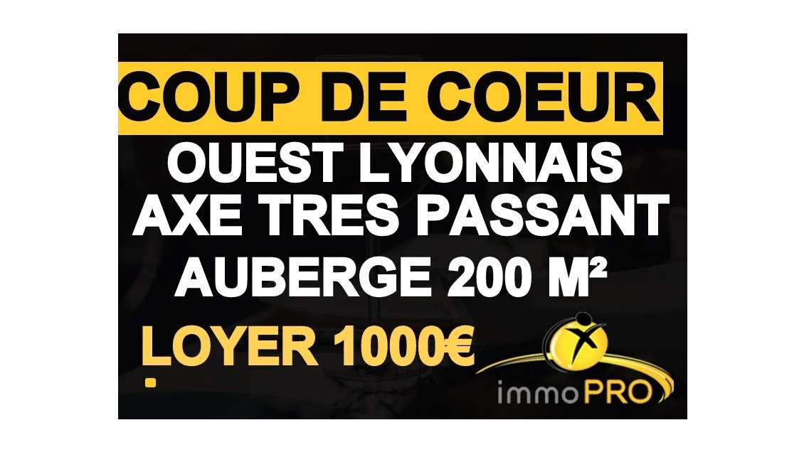 A vendre superbe restaurant de 200m² à Vaugneray