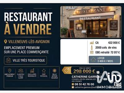 Vente restaurant à Villeneuve-Lès-Avignon centre