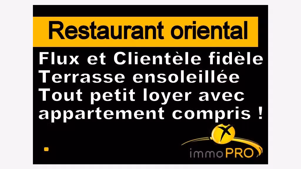 Vente restaurant typique oriental à Villeurbanne 
