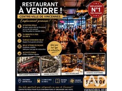 Vente Restaurant à Vincennes