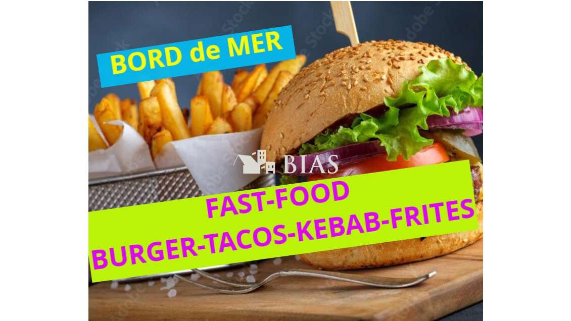 AV FDC fast food burger en bord de mer 76