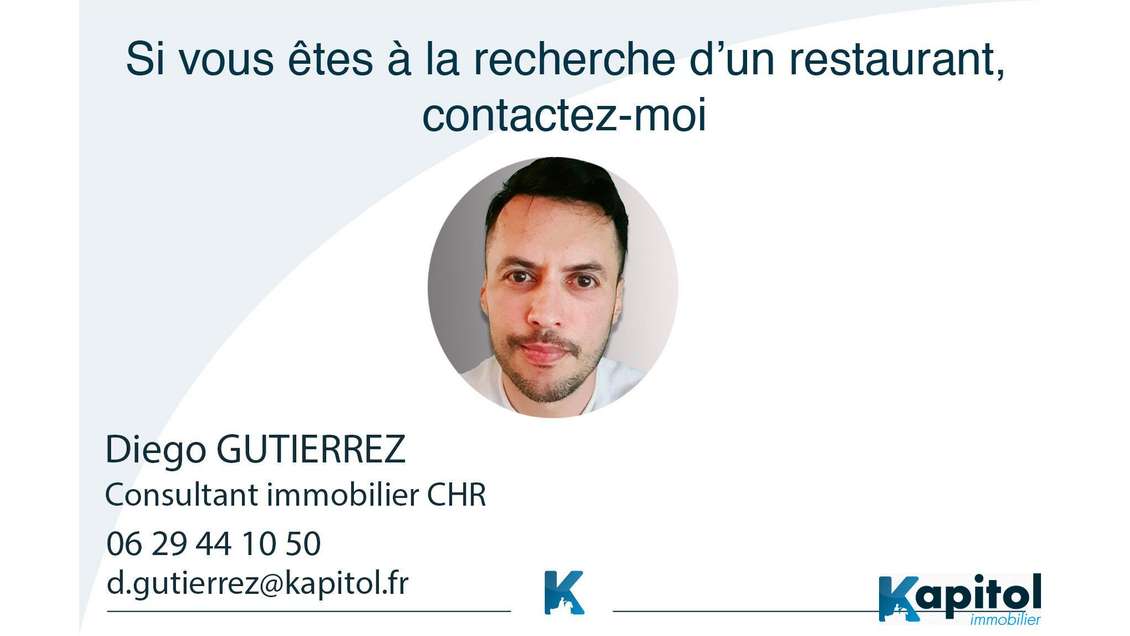 Vente restaurant à Paris 75020 Rue très passante