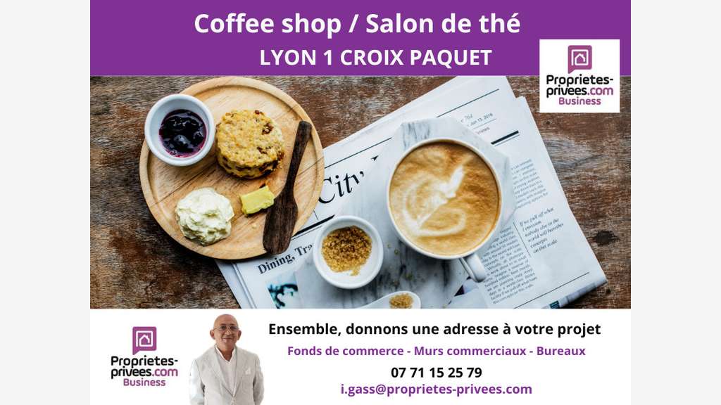 Vente salon de thé clé en main à Lyon 69001